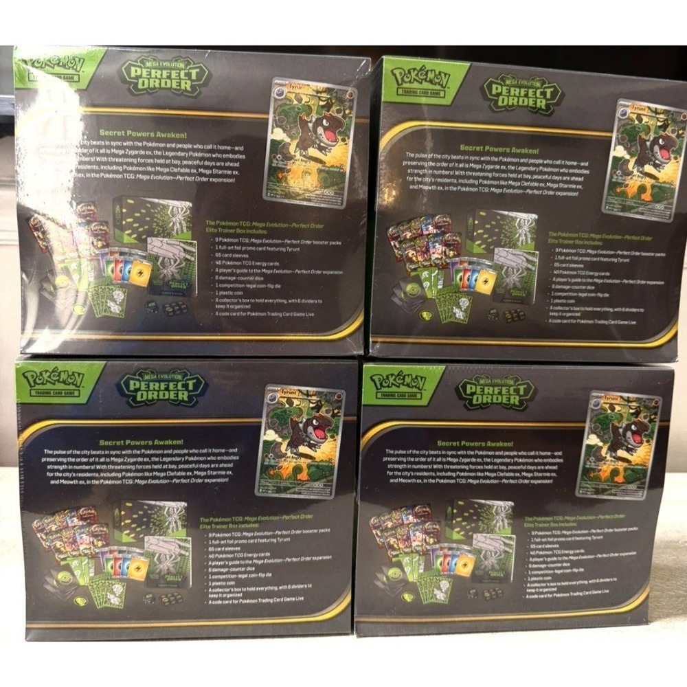 4x Perfect Order Elite Trainer Box ETB Pokemon on hand! Lot of 4 New Sealed Rare - Picture 2 of 4